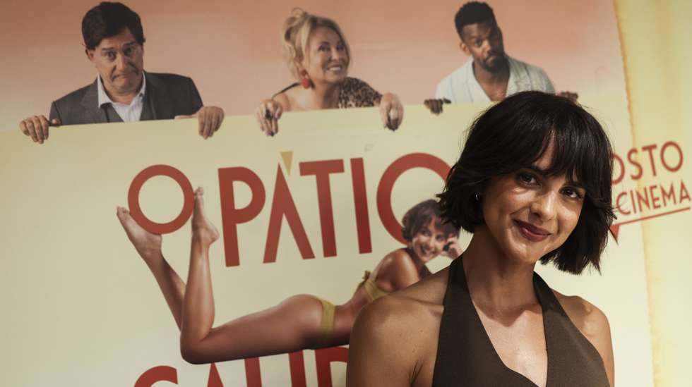 Apresentação à imprensa do filme "O Pátio da Saudade", comédia realizada por Leonel Vieira e protagonizada por Sara Matos, José Pedro Gomes e Ana Guiomar, com estreia marcada para 14 de agosto, em Lisboa, 30 de julho de 2025. TIAGO PETINGA/LUSA