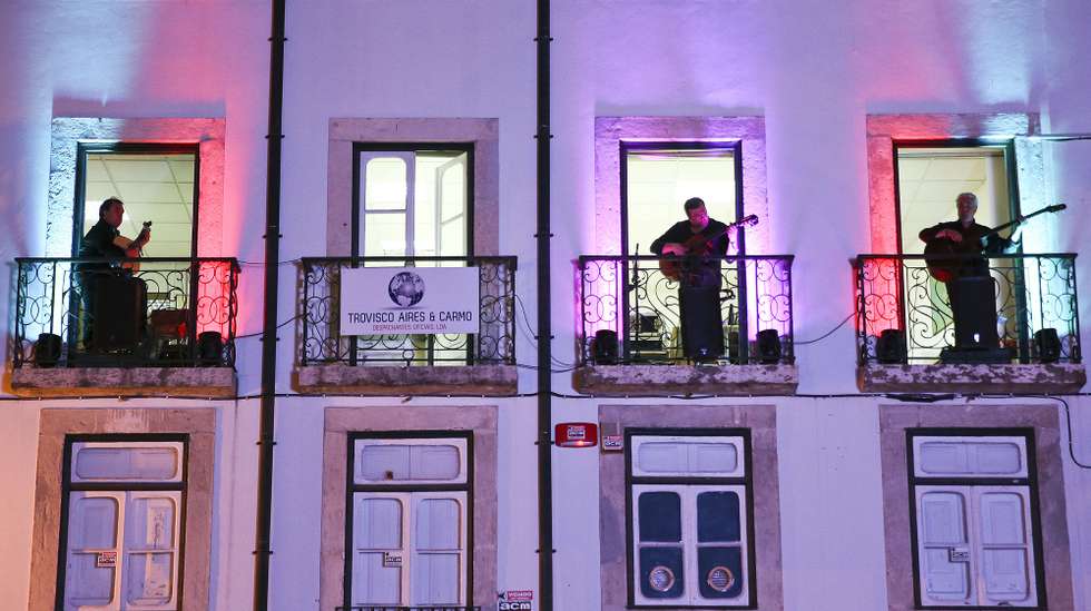 A trio of guitarrists perform live during the first day of the 'Festival Caixa Alfama' in Lisbon that runs untill September 20th. The festival will showcase more than forty fado singers from different generations in various locations in the Alfama Lisbon neighborhood, 20 September 2014, in Lisbon Portugal. JOSE SENA GOULAO/LUSA