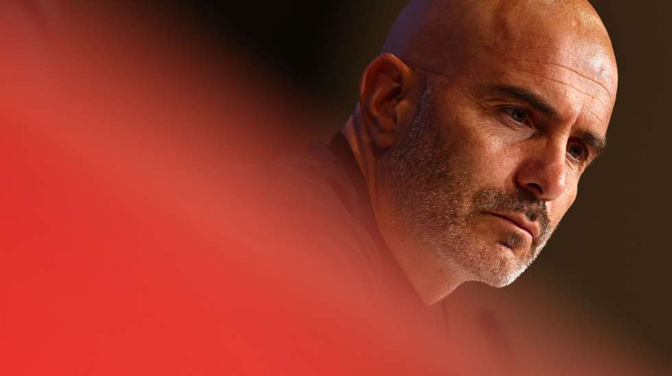 epa12383174 Chelsea's head coach Enzo Maresca attends a press conference in Munich, Germany, 16 September 2025. Chelsea FC faces Bayern Munich in their UEFA Champions League soccer match on 17 September.  EPA/ANNA SZILAGYI