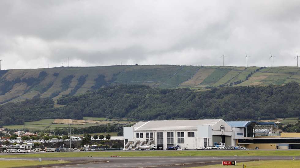 Aerogare da Base das Lajes (BA4), Praia da Vitória, Ilha Terceira, Açores, 31 de julho de 2025. NUNO VEIGA/LUSA