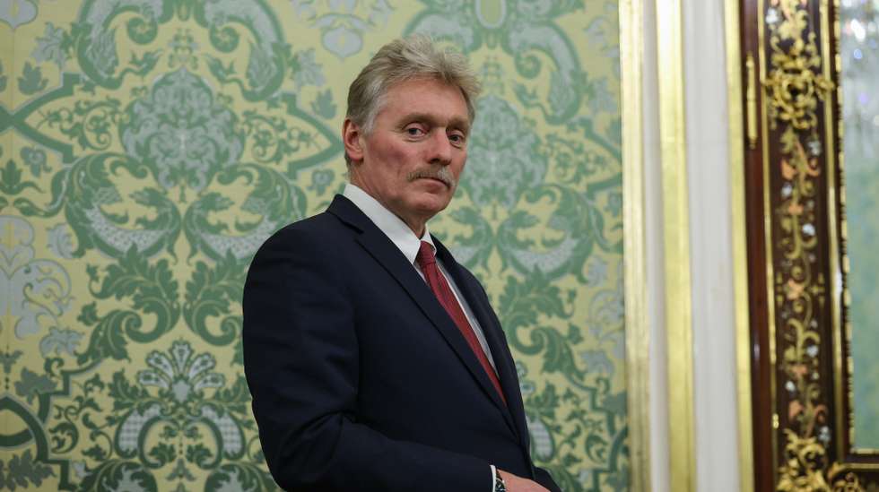 epa12536453 Kremlin spokesman Dmitry Peskov looks on as Russian President Vladimir Putin (not pictured) and Togo's President of the Council of Ministers Faure Gnassingbe (not pictured) meet at the Kremlin in Moscow, Russia, 19 November 2025.  EPA/RAMIL SITDIKOV / REUTERS / POOL