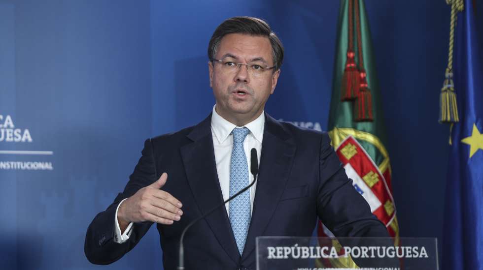 O ministro Adjunto e da Reforma do Estado, Gonçalo Matias, intervém na apresentação da nova Agência para a Investigação e Inovação (AI2), esta tarde no Campus XXI em Lisboa, 4 de novembro de 2025. MIGUEL A. LOPES/LUSA