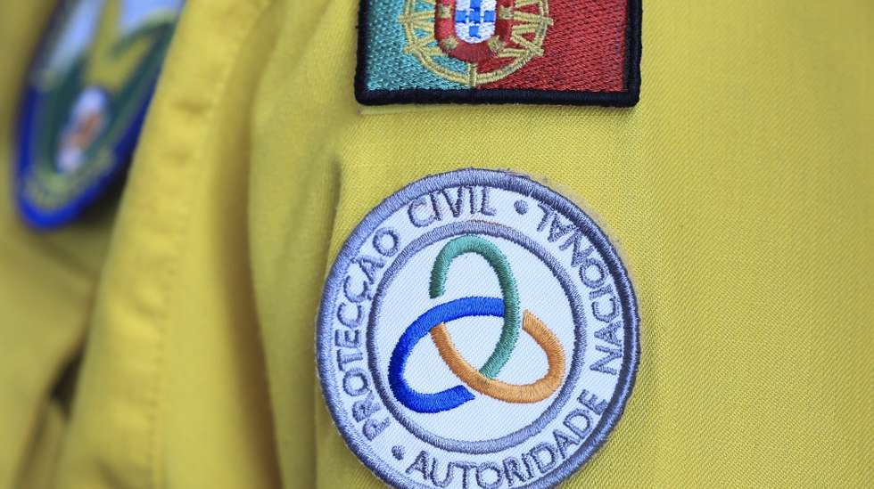 Logótipo da proteção civil de Lisboa, Lisboa, 18 de abril de 2024. ANTÓNIO COTRIM/LUSA