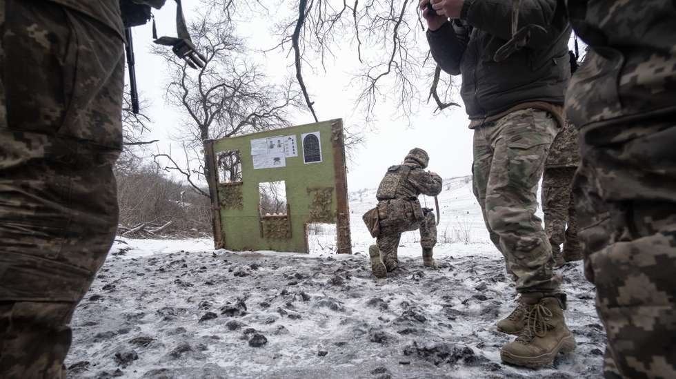 epaselect epa12763560 Ukrainian infantry soldiers of the Alcatraz Battalion, part of the 93rd Mechanised Brigade “Kholodnyi Yar” of the Army, during their intensive military training period – before being sent to the frontline to carry out assault missions – in the Kharkiv region, Ukraine, 20 February 2026. The Alcatraz Battalion is composed of former convicts who voluntarily request to commute their prison sentences in exchange for fighting in the Ukrainian Army. Individuals convicted of treason, terrorism or crimes against national security – offences against the State – cannot be part of this unit.  EPA/María Senovilla