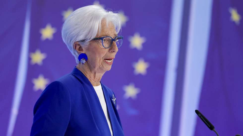 epa13030605 European Central Bank (ECB) President Christine Lagarde addresses a press conference following the meeting of the ECB Governing Council in Frankfurt am Main, Germany, 11 June 2026. The Governing Council announced on 11 June, a 25-basis-point interest rate hike, bringing the deposit rate to 2.25 percent. The bank's official statement noted that the rate adjustment was required to manage Eurozone inflation risks stemming from elevated energy costs linked to the Middle East conflict.  EPA/CHRISTOPHER NEUNDORF