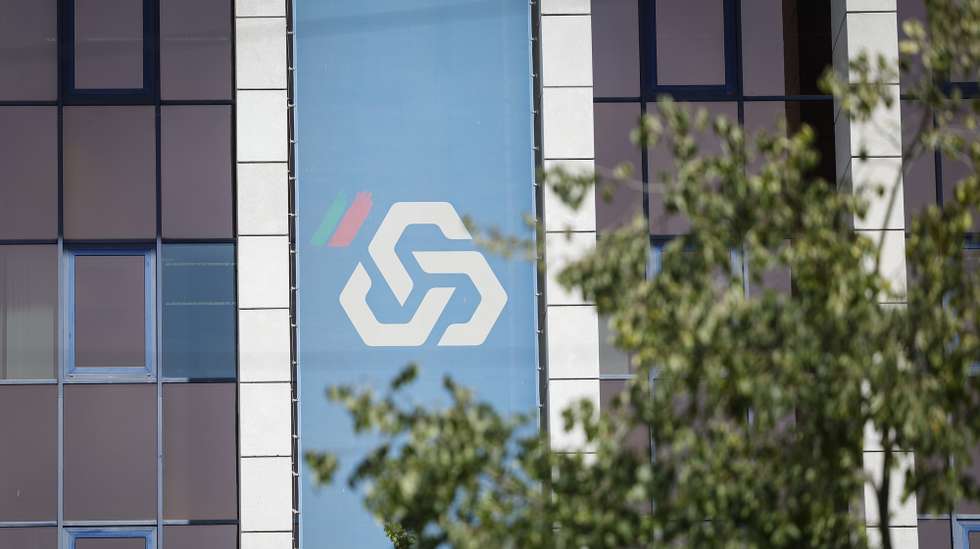 Símbolo da Caixa Geral de Depósitos, no Campo Pequeno, em Lisboa, 14 de agosto de 2025. Banca. Finanças. Economia. Logótipo. ANTÓNIO PEDRO SANTOS/LUSA