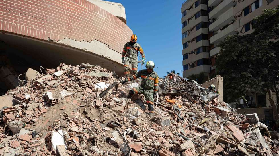 Sismos na Venezuela, destroços