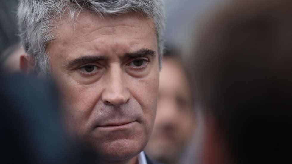 O secretário-geral do Partido Socialista (PS), José Luís Carneiro fala aos jornalistas durante a visita à 12.ª AgroSemana – Feira Agrícola do Norte, Espaço AGROS, Póvoa de Varzim, 4 de Setembro de 2026. MANUEL FERNANDO ARAÚJO/ LUSA