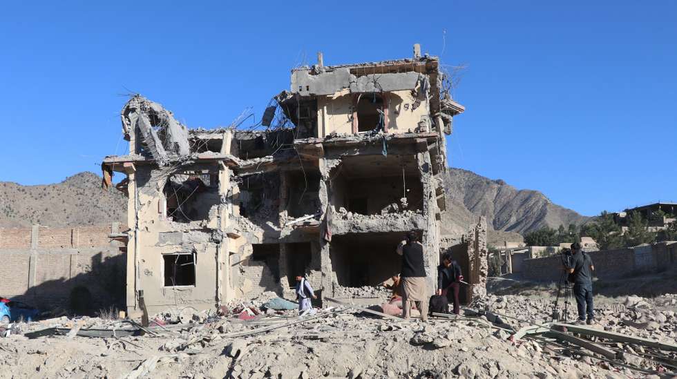 epa13071850 A damaged house at the site of Pakistani airstrikes in Mandakhel Village, Zhamkani District, Paktia Province, Afghanistan, 29 June 2026. Pakistan carried out airstrikes and launched a cross-border ground operation in eastern Afghanistan, saying the action targeted militant hideouts in the border provinces of Paktia, Paktika and Kunar following recent attacks inside Pakistan. According to Afghan government Deputy Spokesperson Hamdullah Fitrat, at least 36 people were killed and more than 163 were injured in the attack.  EPA/STRINGER