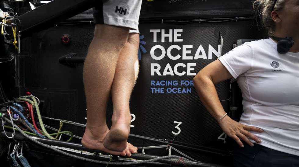epa12322135 The Ocean Race logo is pictured in the cabin of the IMOCA monohull "Team Amaala" during the Pro-Am Speed Runs of The Ocean Race Europe 2025, in Cartagena, Spain, Monday, August 25, 2025. The Ocean Race Europe 2025 is a regatta reserved for 60-foot foiling IMOCA monohulls, bringing together mixed crews from August 10 to September 21, 2025. The course runs from Kiel, Germany, to the Bay of Kotor, Montenegro, covering approximately 4,500 nautical miles with stopovers in the United Kingdom, Portugal, Spain, France, and Italy.  EPA/ANTHONY ANEX