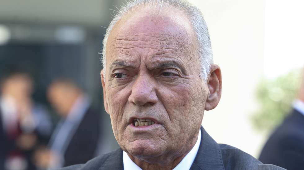 O Procurador-Geral da República, Amadeu Guerra, durante a cerimónia de inauguração do Laboratório Digital Forense da Polícia Judiciária e 79.º aniversário da PJ, em Lisboa, 21 de outubro de 2024. ANTÓNIO COTRIM/LUSA