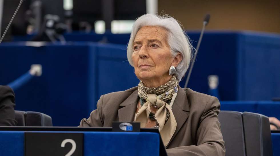 epa12720950 Christine Lagarde, President of the European Central Bank attends the European Central Bank annual report 2025 debate during the European Parliament session in Strasbourg, France, 09 February 2026. The current plenary session runs from 09 to 12 February 2026.  EPA/CHRISTOPHE PETIT TESSON