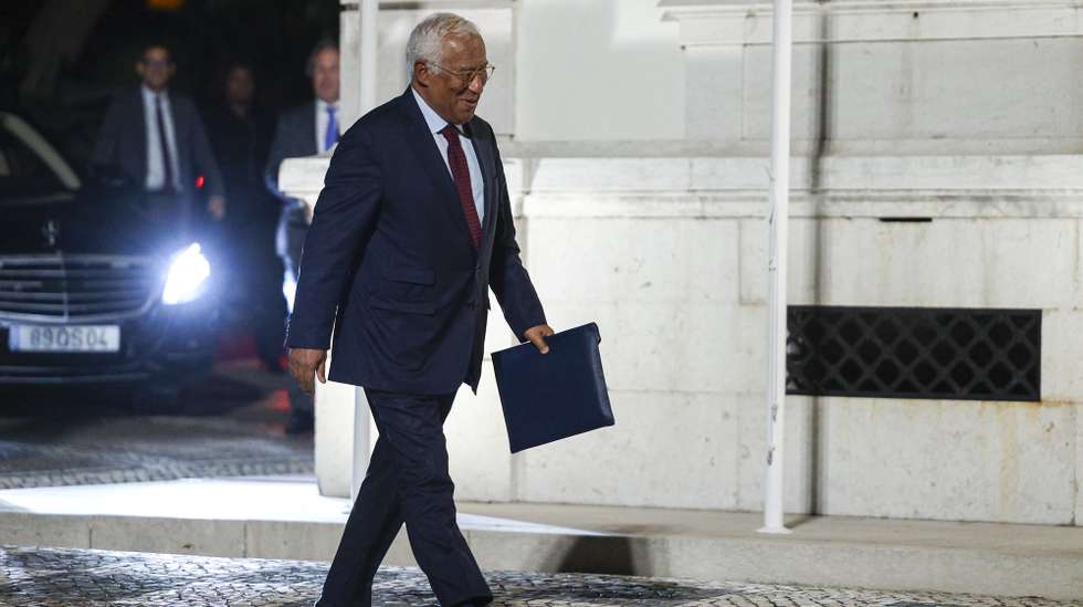 The President of the European Council, Antonio Costa, arrives for a meeting with the Prime Minister of Portugal, Luís Montenegro (not in the picture) at Sao Bento Palace in Lisbon, Portugal, 10 of September 2026. MIGUEL A. LOPES/LUSA