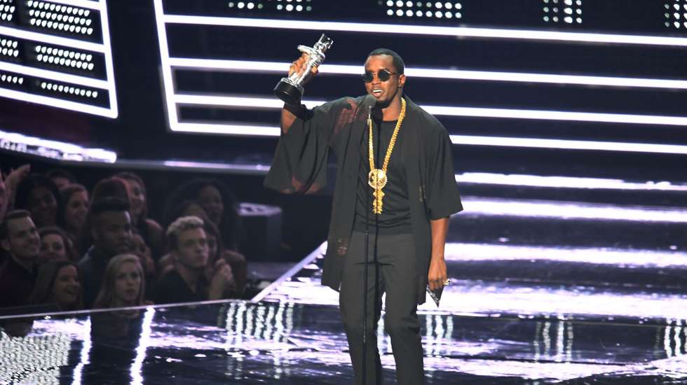 Sean "Diddy" Combs speaks on stage during the 2016 MTV Video Music Awards on August 28, 2016 at Madison Square Garden in New York. / AFP / Jewel SAMAD (Photo credit should read JEWEL SAMAD/AFP/Getty Images)