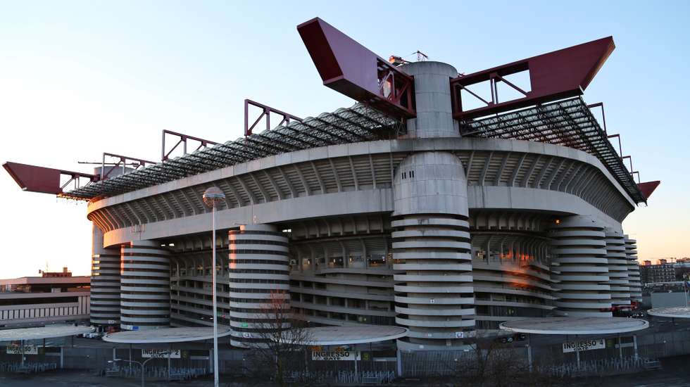 epa07468344 (FILE) Picture taken on 10 February 2016 of the Giuseppe Meazza stadium, also known as San Siro, in Milan, Italy. Serie A club Inter Milan gave green light 27 March 2019 to go ahead with plans to build a new San Siro stadium. The plan already had the backing of local rivals AC Milan with whom Inter share the stadium. Both clubs agreed that the 80000-seater arena should demolished and a new stadium build close to the current venue.  EPA/GERNOT HENSEL