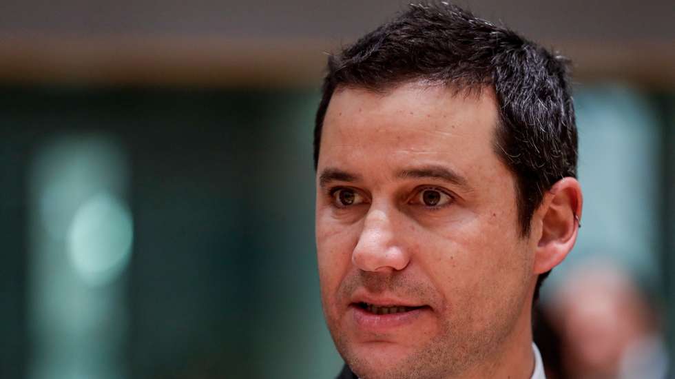 epa08081262 Portugal's Secretary of State of Energy Joao Galamba looks on during an Environment Council meeting at the European Council in Brussels, Belgium, 19 December 2019.  EPA/STEPHANIE LECOCQ