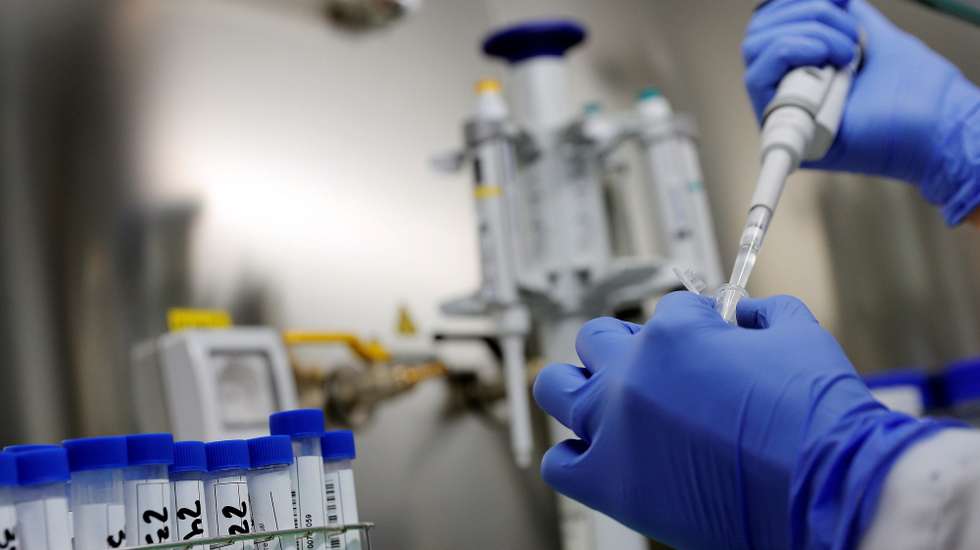 epa08539086 A worker of Global Omnium Labs uses a Gamaser technique to analyze wastewaters in the search of coronavirus genomic residue, in Valencia, Spain, 10 July 2020. Countries around the world are taking increased measures to stem the widespread of the SARS-CoV-2 coronavirus which causes the COVID-19 disease.  EPA/KAI FOERSTERLING