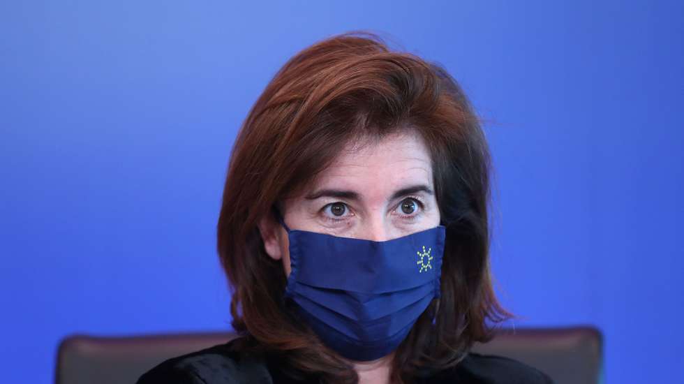 Portuguese Minister of Labour, Solidarity and Social Security, Ana Mendes Godinho during a virtual visit of journalists included in the official program of the Portuguese Presidency of the Council of the European Union in Lisbon, Portugal, 07 January 2021. During the first half of this year, Portugal will have its fourth presidency after 1992, 2000 and 2007. ANTÓNIO PEDRO SANTOS/LUSA