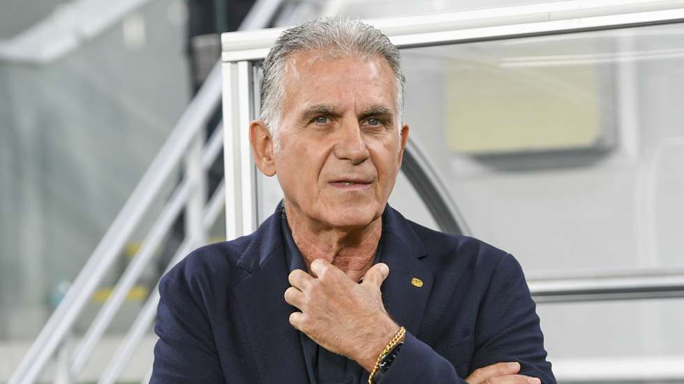 epa10856400 Carlos Queiroz, head coach of Qatar, reacts  during the International Friendly soccer match between Qatar and  Russia at Al Janoub Stadium, Al Wakrah, Qatar, 12 September 2023.  EPA/NOUSHAD THEKKAYIL