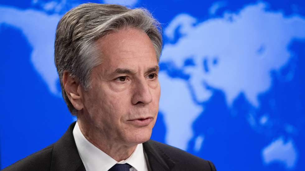 epa11294593 US Secretary of State Antony Blinken delivers remarks on the release of the 2023 Country Reports on Human Rights Practices, at the State Department in Washington, DC, USA, 22 April 2024. The Country Reports on Human Rights Practices, also known as the 'Human Rights Reports', covers internationally recognized individual, civil, political, and worker rights set forth by international agreements.  EPA/MICHAEL REYNOLDS
