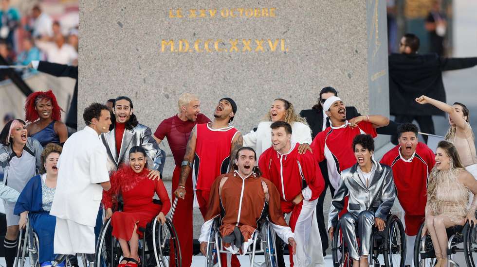 Cerimónia de abertura dos Jogos Paralímpicos Paris2024, na Praça da Concórdia, em Paris, França, 28 de agosto de 2024. Os Jogos Paralímpicos Paris2024 decorrem até ao dia 08 de setembro. ANTÓNIO PEDRO SANTOS/LUSA