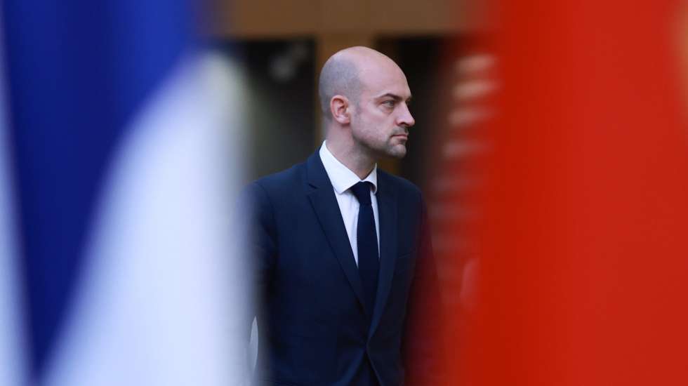 epa11727010 French Minister for Europe and Foreign Affairs Jean-Noel Barrot arrives ahead of an EU Foreign Affairs Council at the EU headquarters in Brussels, Belgium, 18 November 2024. EU Foreign Affairs Ministers will discuss the Russian aggression against Ukraine, the situation in Georgia in light of the parliamentary elections, and transatlantic relations in light of the outcome of the US presidential and parliamentary elections.  EPA/OLIVIER HOSLET