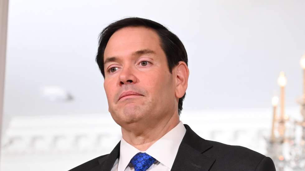 epa12126786 US Secretary of State Marco Rubio meets with Spanish Foreign Minister Jose Manuel Albares (not seen) at the US Department of State in Washington, DC, USA, 22 May 2025.  EPA/ALEX WROBLEWSKI