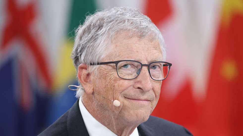 epa11324830 Co-Chair of the Bill and Melinda Gates Foundation Bill Gates looks on during a panel discussion at the the Berlin Global Solutions Summit in Berlin, Germany, 07 May 2024. Berlin Global Solutions Summit, running from 06 to 07 May 2024, is an international conference addressing key policy challenges.  EPA/CLEMENS BILAN