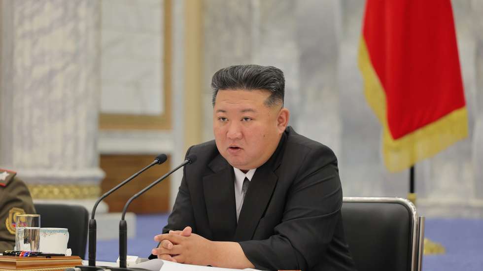 epa12144341 A photo released by the official Korean Central News Agency (KCNA) shows North Korean leader Kim Jong Un presiding over a meeting of the Eighth Central Military Commission of the Workers' Party of Korea (WPK) at the headquarters of the WPK Central Committee in North Korea, 28 May 2025 (issued 30 May 2025). According to KCNA, the meeting focused on key issues related to exercising strict control and guidance to ensure all military and political activities of the DPRK armed forces remain aligned.  EPA/KCNA  EDITORIAL USE ONLY