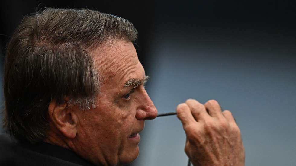 epa12168808 Former President of Brazil Jair Bolsonaro reacts during a session at the Supreme Court in Brasilia, Brazil, 10 June 2025.  EPA/ANDRES BORGES
