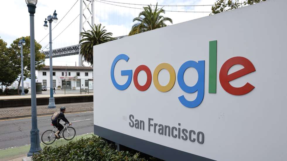 epa12368628 Google signage is displayed outside their office in San Francisco, California, USA, 10 September 2025. Google is laying off employees to streamline operations, and reduce cost. The tech giants, Salesforce, Oracle and Google are laying off employees as part of a restructurings and shift particularly towards artificial intelligence.  EPA/JOHN G. MABANGLO
