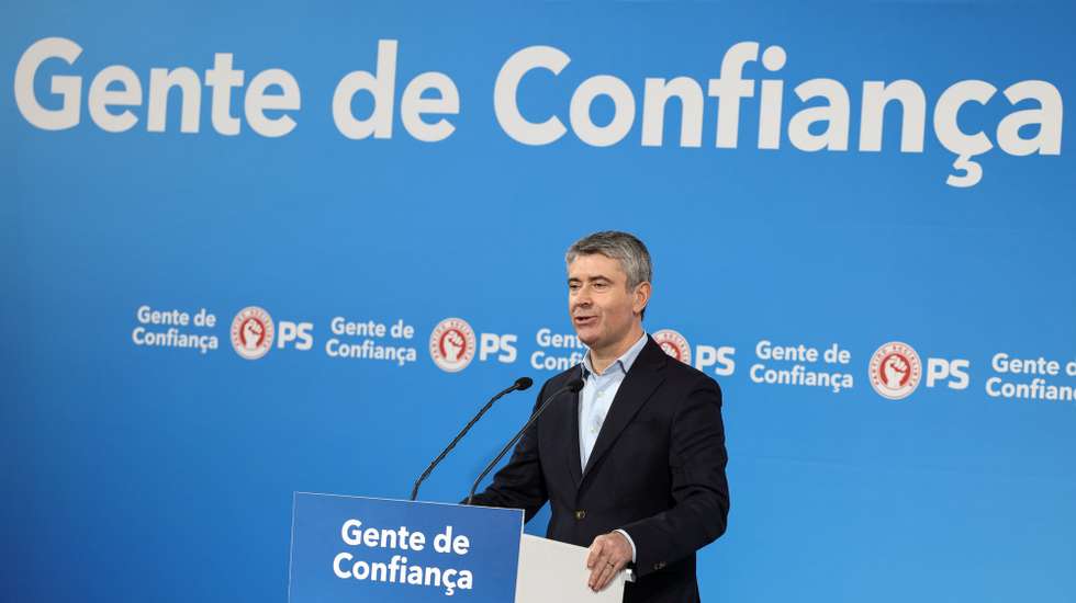 The general-secretary of Socialist Party (PS), José Luís Carneiro, speaks on the night of the presidential elections at the party's headquarters after the victory of Antonio Jose Seguro, Lisbon, Portugal, 08 February 2026. More than 11 million voters were called upon to choose the new President of the Republic, in an election that pitted António Jose Seguro against Andre Ventura, the two candidates who received the most votes on 18 January. ANTONIO COTRIM/LUSA