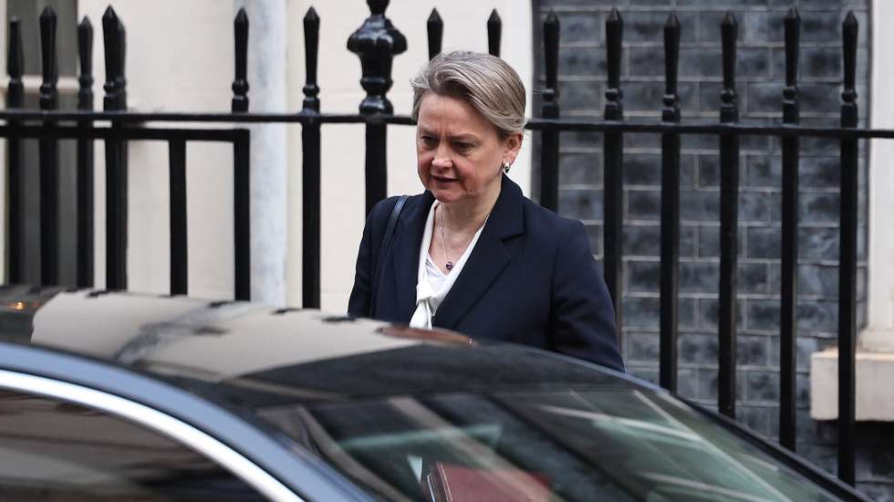 epa12791575 Britain's Foreign Secretary Yvette Cooper departs the weekly cabinet meeting at No. 10 Downing Street in London, Britain, 03 March 2026.  EPA/NEIL HALL