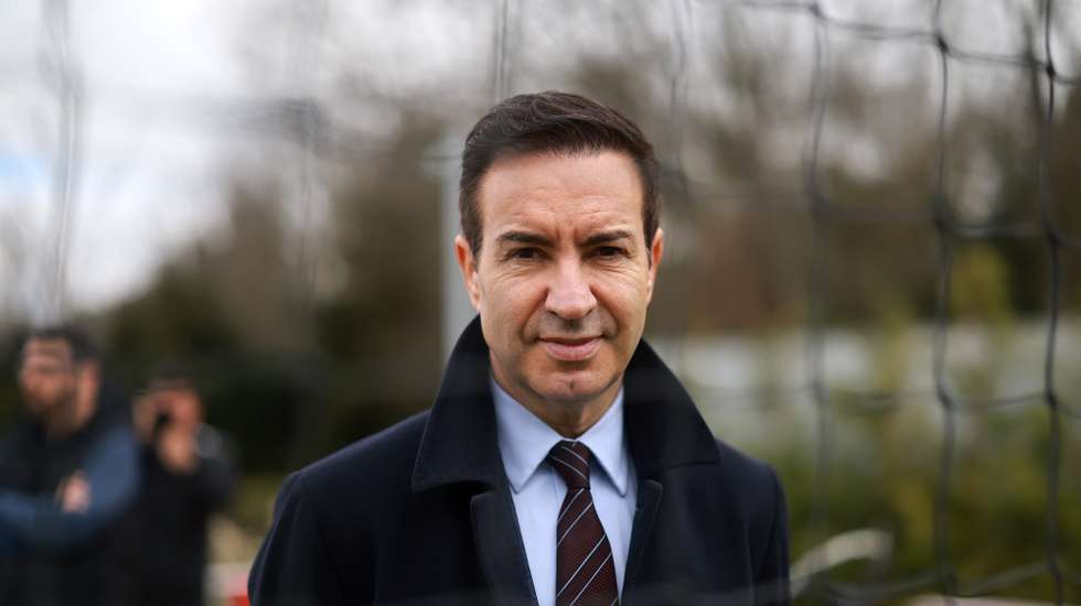 SC Braga President António Salvador attends a training session in Braga, Portugal, 11 March 2026. Sporting de Braga will play against Ferencvárosi TC in the first leg of their UEFA Europa League round of 8 match on 12 March. ESTELA SILVA/LUSA