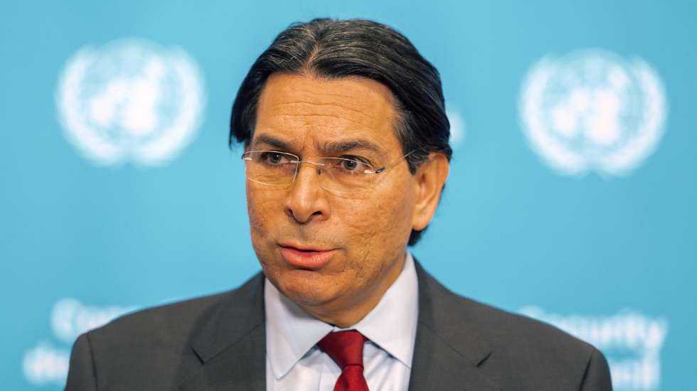 epa12811831 Israel's representative to the United Nations, Danny Danon, speaks during a press stakeout as part of a United Nations Security Council (UNSC) meeting called to address the ongoing conflict in the Middle East, at the UN headquarters in New York, New York, USA, 11 March 2026.  EPA/OLGA FEDOROVA