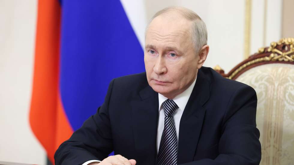 epa12985131 Russian President Vladimir Putin chairs a meeting with members of the Security Council via videoconference in Moscow, Russia, 22 May 2026.  EPA/MIKHAIL METZEL / SPUTNIK / KREMLIN POOL MANDATORY CREDIT