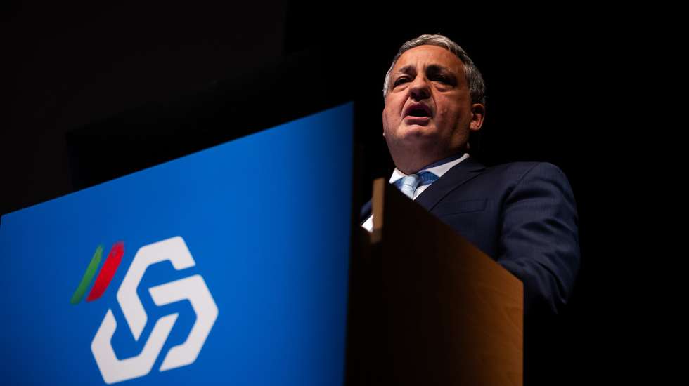 O presidente da Comissão Executiva da Caixa Geral de Depósitos, Paulo Macedo, durante a apresentação dos resultados de 2023, Lisboa, 15 de março de 2024.  JOSÉ SENA GOULÃO/LUSA