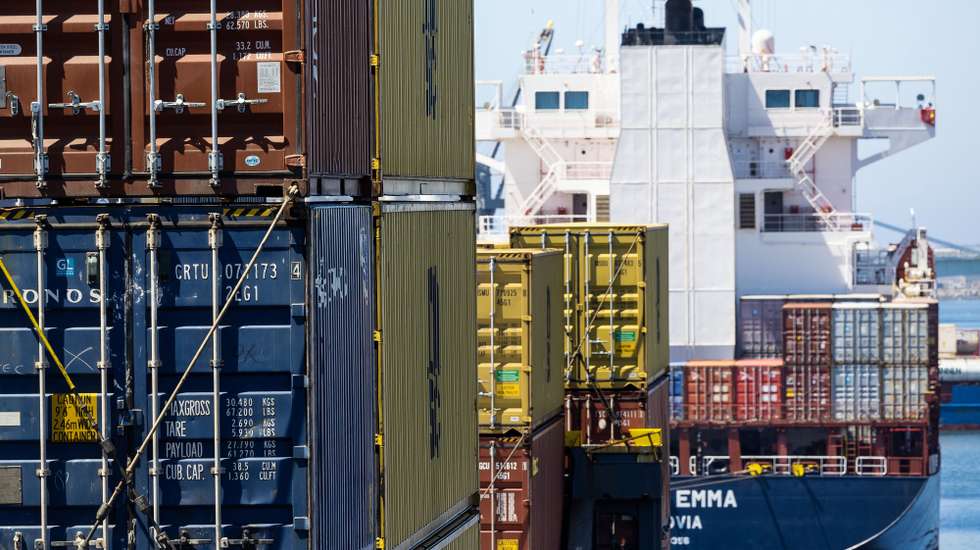 Barcos no terminal de contentores de Leixões, Matosinhos, 13 de junho de 2024. JOSÉ COELHO/LUSA
