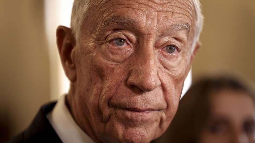 O Presidente da República, Marcelo Rebelo de Sousa, fala aos jornalistas a propósito das eleições dos Estados Unidos da América, no Palácio de Belém em Lisboa, 06 de novembro de 2024. FILIPE AMORIM/LUSA