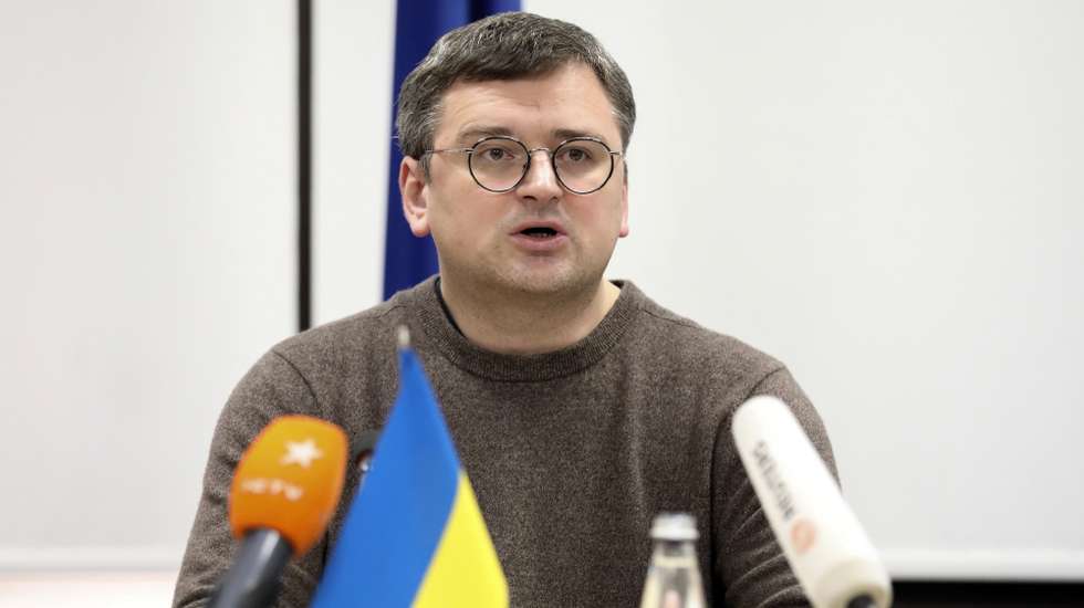 epa10501248 Ukraine's Foreign Minister Dmytro Kuleba attend the 'United for Justice' conference in the Western Ukrainian city of Lviv, 03 March 2023. The 'United for Justice' conference bills itself as 'a global platform for developing comprehensive accountability mechanisms for international crimes.'  EPA/MYKOLA TYS