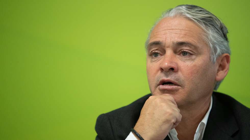 O secretário-geral do Juntos Pelo Povo (JPP) e líder parlamentar na Assembleia Legislativa da Madeira, Élvio Sousa, em entrevista à agência Lusa, no Funchal, 07 de abril de 2025. HOMEM DE GOUVEIA/LUSA
