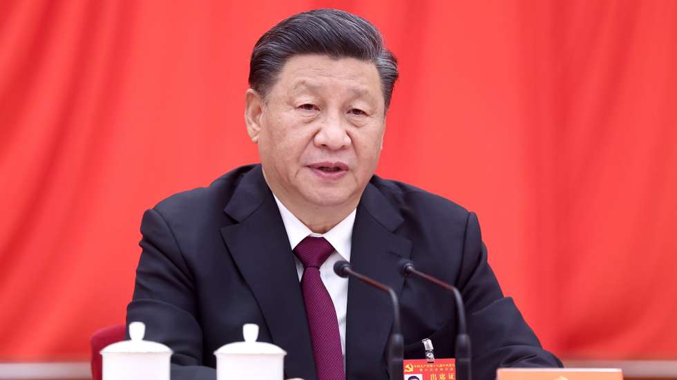 Xi Jinping, discorre num plenário do partido comunista chinês