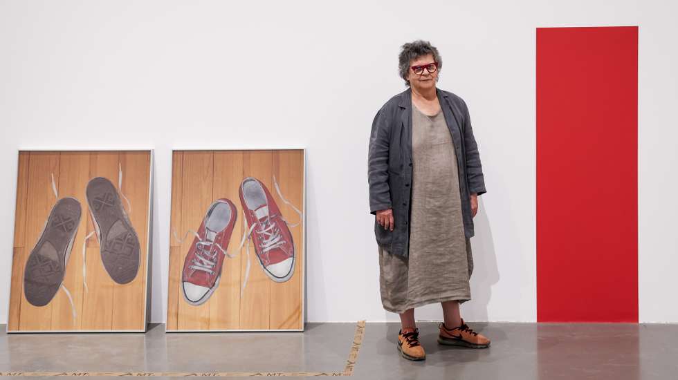 A artista Luísa Cunha, vencedora do prémio AICA (Associação Internacional de Críticos de Arte) e grande prémio Fundação EDP, prestes a inaugurar uma grande retrospetiva no MAAT (Museu de Arte, Arquitetura e Tecnologia), em entrevista à Agência Lusa, em Lisboa, 16 de maio de 2023. (ACOMPANHA TEXTO DE 18-05-2023) JOSÉ SENA GOULÃO/LUSA