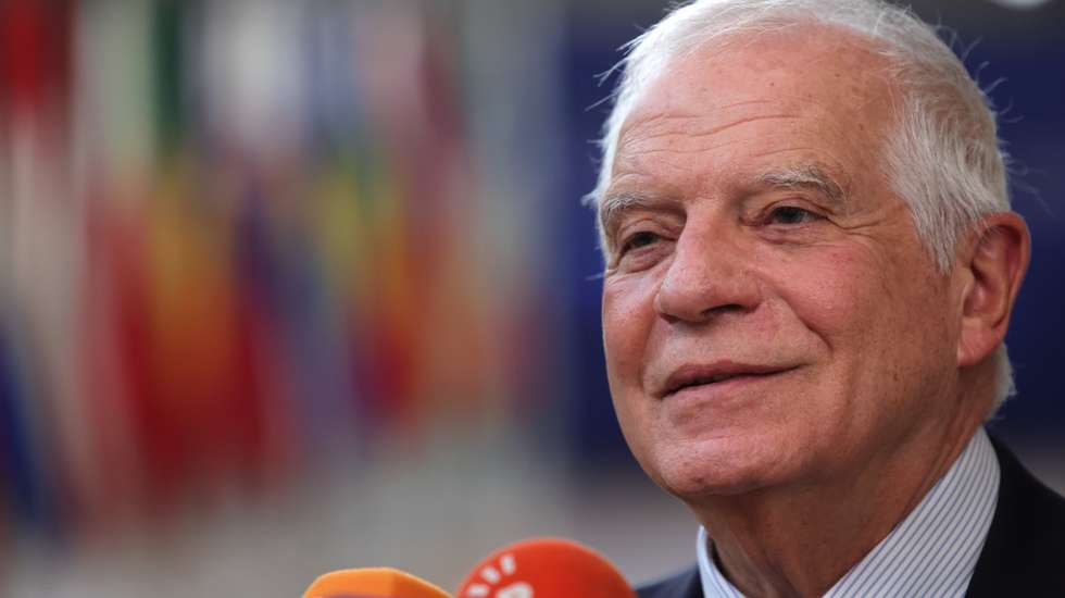 epa11117491 High Representative of the Union for Foreign Affairs and Security Policy Josep Borrell Fontelles arrives for a Special European Council in Brussels, Belgium, 01 February 2024. EU leaders gather in Brussels to discuss the mid-term revision of the EU's long-term budget for 2021-2027, including support to Ukraine.  EPA/OLIVIER MATTHYS