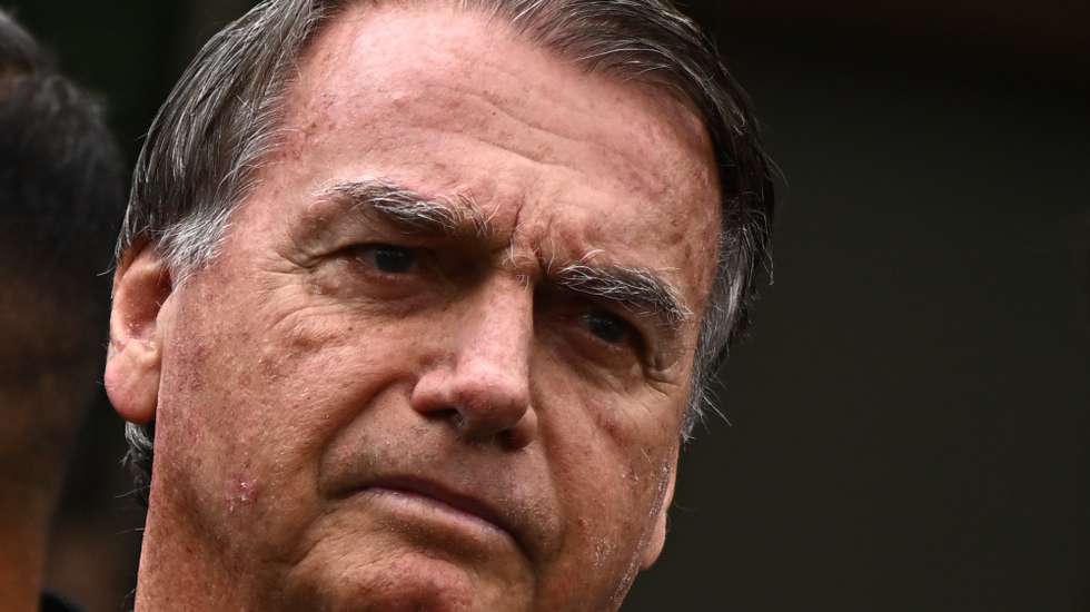 epa12377400 Brazilian former President Jair Bolsonaro leaves the DF Star Hospital in Brasilia, Brazil, 14 September 2025. Bolsonaro returned to house arrest at his residence in Brasilia hours after being admitted to a private hospital for surgery. The former head of state was sentenced by the Supreme Court to 27 years and three months in prison for conspiring against the democratic order following his defeat in the 2022 elections against current President Luiz Inacio Lula da Silva.  EPA/ANDRE BORGES