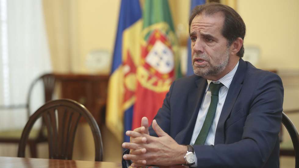 Miguel Albuquerque, candidato à liderança do PSD/Madeira, em entrevista à Agência Lusa no Funchal, 15 de março de 2024. (ACOMPANHA TEXTO DE 19-03-2024) HOMEM DE GOUVEIA/LUSA