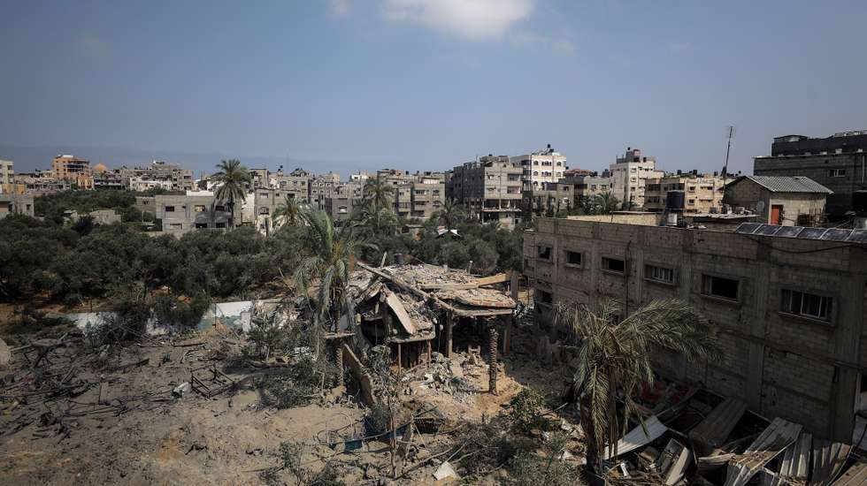 epa11386862 A view of destroyed buildings following an Israeli air strike in Al Nuseirat refugee camp, central Gaza Strip, 03 June 2024. More than 25 people were killed following overnight Israeli military strikes in Al Nuseritat and Al Bureij camps, according to the Palestinian Ministry of Health. More than 36,000 Palestinians and over 1,400 Israelis have been killed, according to the Palestinian Health Ministry and the Israel Defense Forces (IDF), since Hamas militants launched an attack against Israel from the Gaza Strip on 07 October 2023, and the Israeli operations in Gaza and the West Bank which followed it.  EPA/MOHAMMED SABER