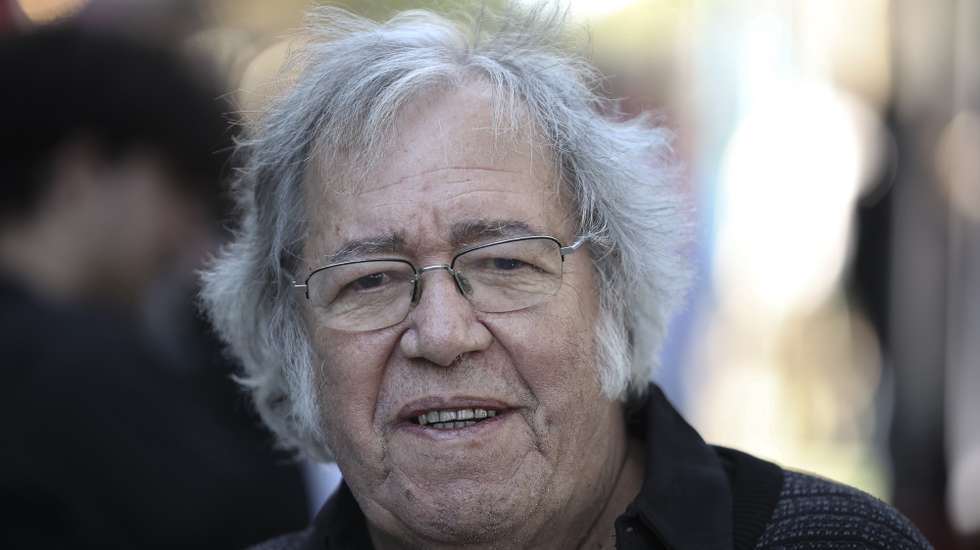 O autor, compositor e intérprete, Sérgio Godinho, na 94.ª Feira do Livro de Lisboa, 15 de junho de 2024. CARLOS M. ALMEIDA/LUSA