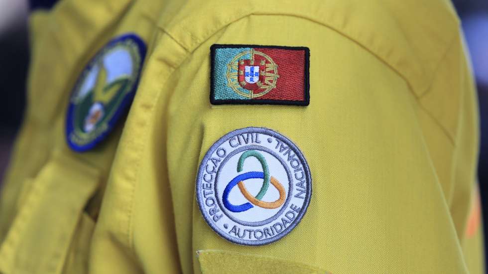 Logótipo da proteção civil de Lisboa, Lisboa, 18 de abril de 2024. ANTÓNIO COTRIM/LUSA
