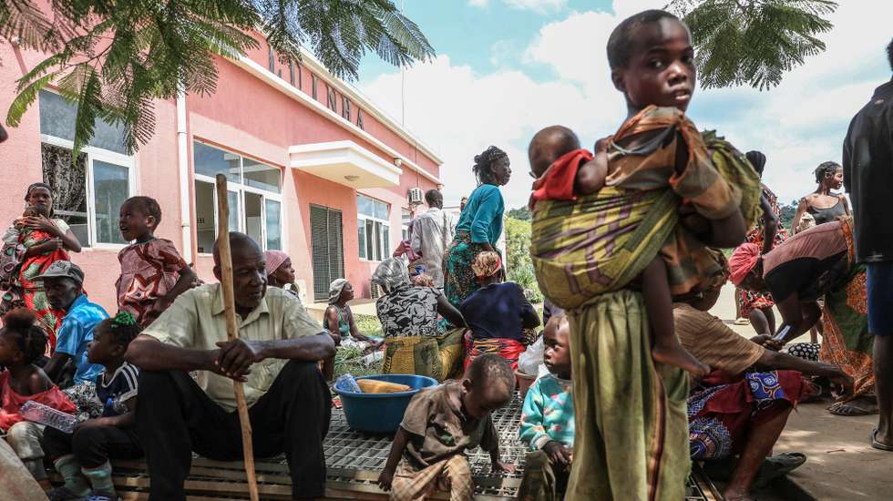 Crianças na localidade de Luinha, na comuna da Canhoca na província do Kwanza Norte, sujeita a cerca sanitária devido a um surto de cólera, Luinha, Angola, 20 de março de 2025.  (ACOMPANHA TEXTO DE 22-03-2025)  AMPE ROGÉRIO/LUSA